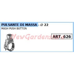 Earthing button Ø 22mm motor cultivator motor cultivator 626