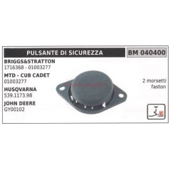 Pulsante di sicurezza briggs&stratton 1716368 mtd 01003277 husqvarna 040400 | NewgardenParts.com