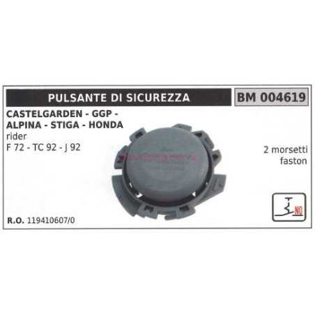 Pulsante di sicurezza CASTELGARDEN motore rider FC 72 TC 92 J 92 004619 | NewgardenParts.com