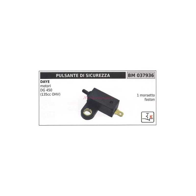 Safety pushbutton DAYE motor DG 450 (135cc OHV) 1 faston terminal 037936