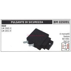 Pulsante di sicurezza EGO LM 2001 E LM 2011 E 4 morsetti faston 60 VDC 035091 | NewgardenParts.com