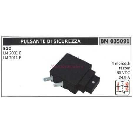 Interrupteur de sécurité EGO LM 2001 E LM 2011 E 4 bornes faston 60 VDC 035091 | NewgardenParts.com