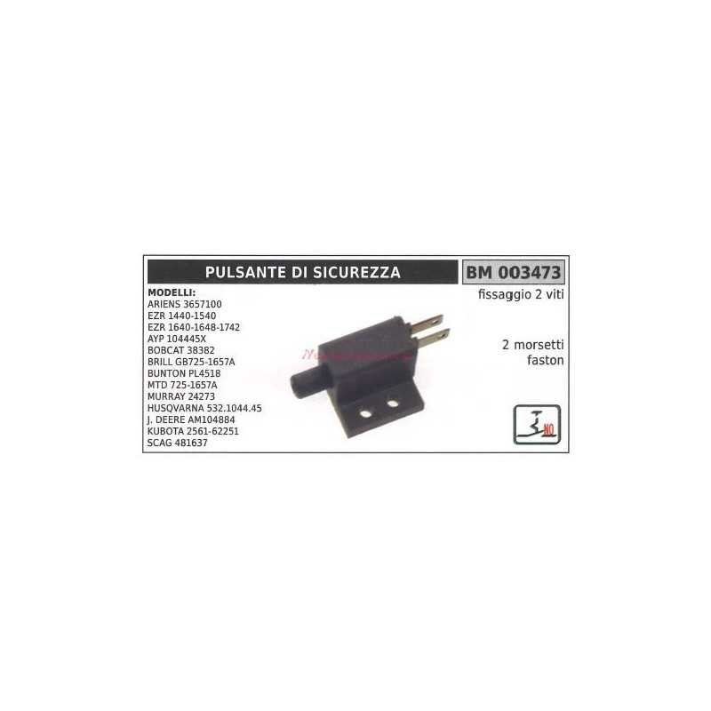 Pulsador de seguridad modelos ariens 3657100 bobcat 38382 mtd 725-1657A 003473