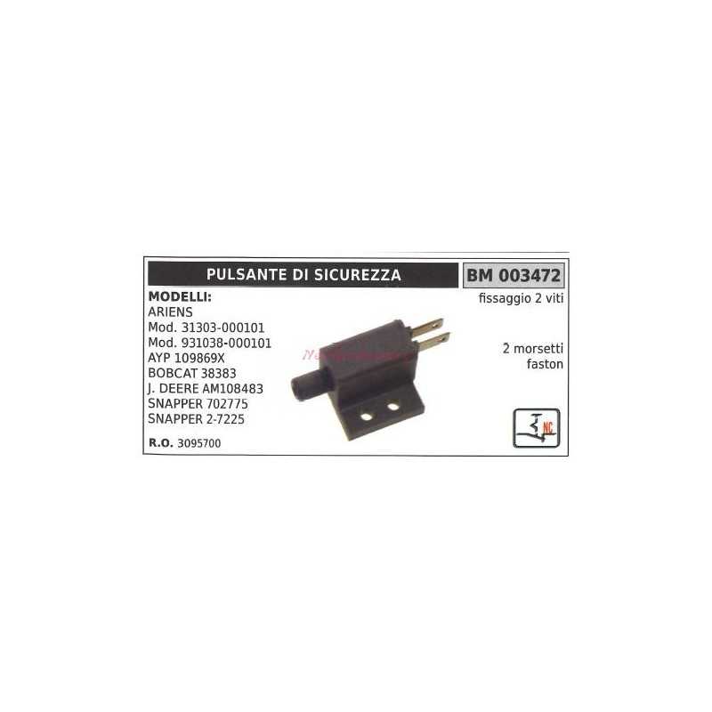 Pulsante di sicurezza modelli ariens mod. 31303-000101 bobcat 38383 003472