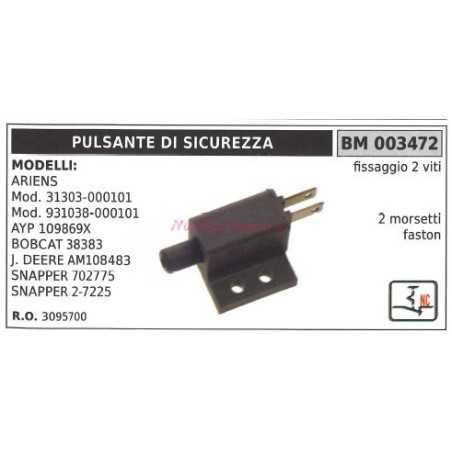 Sicherheitstaste ariens Modelle mod. 31303-000101 bobcat 38383 003472 | NewgardenParts.com