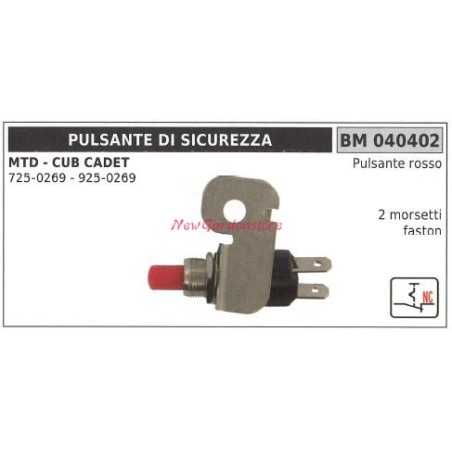 Botón interruptor de seguridad Mtd-cub cadet 725-0269 - 925-0269 040402 | NewgardenParts.com