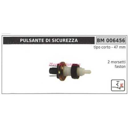 Safety switch short type 47mm 2 faston terminals 006456 | NewgardenParts.com