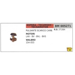 Ablassknopf Vergaser WALBRP 154-053 ASPERA Rasenmäher LAV - BV - BVL - BVS | NewgardenParts.com