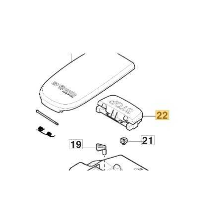 Stop button ORIGINAL STIGA robot lawnmower mower a1500 - a1000 381600408/0 | NewgardenParts.com