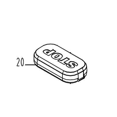 ORIGINAL WORX robot mower WR141E - WR130E - WR143E - WR153E stop button | NewgardenParts.com
