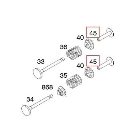 Original BRIGGS & STRATTON lawn mower engine tappets 690548 | NewgardenParts.com