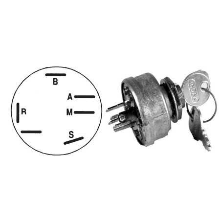 Boite de démarrage 4 pôles pour tracteur tondeuse UNIVERSAL 330036 | NewgardenParts.com