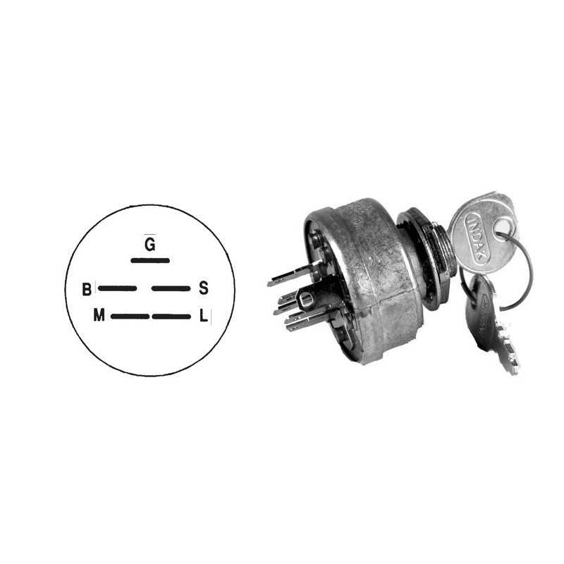 Boîtier de démarrage 5 pôles tracteur tondeuse UNIVERSAL 330039