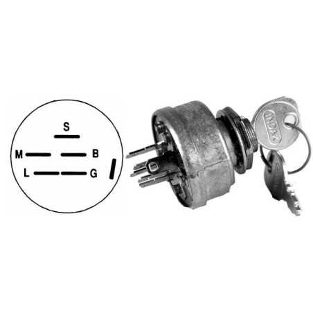 6-pole ignition switch lawn tractor mower UNIVERSAL 330034 | NewgardenParts.com