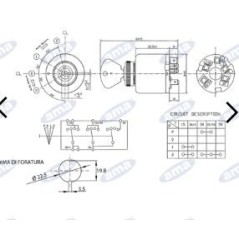 Commutateur d'allumage à 4 positions pour tracteur agricole | NewgardenParts.com