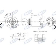 Interruptor de encendido y luz de 3 posiciones para tractor agrícola 04158 | NewgardenParts.com
