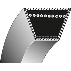 Correa de transmisión trapezoidal 3/8" x 22" EMAK cortacésped MR 53 3047007
