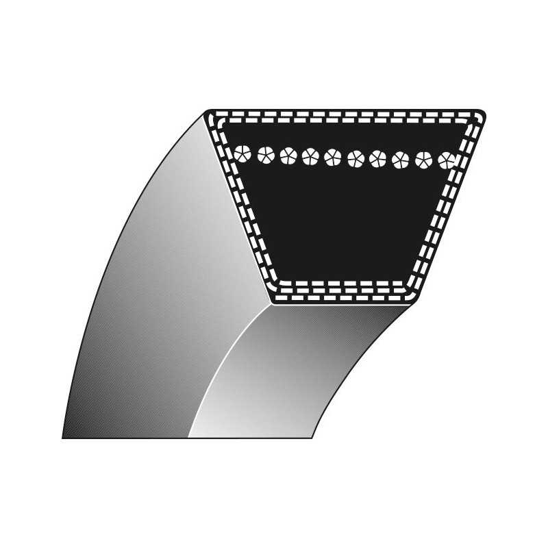 Correa de transmisión trapezoidal 3/8" x 22" EMAK cortacésped MR 53 3047007