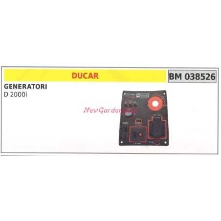 Quadro pannello di controllo DUCAR per generatore D 2000i 038526 | NewgardenParts.com