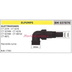 Raccordo curvo ELPUMPS elettropompa CT 2274 3274 3274W 037870