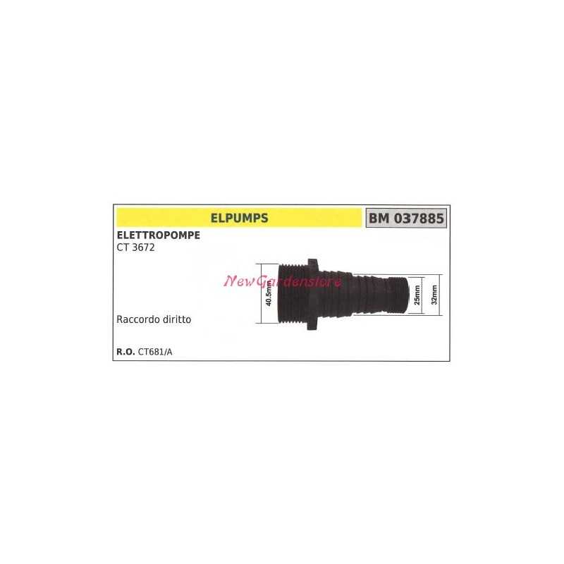 ELPUMPS gerade Kupplung CT 3672 Elektropumpe 037885