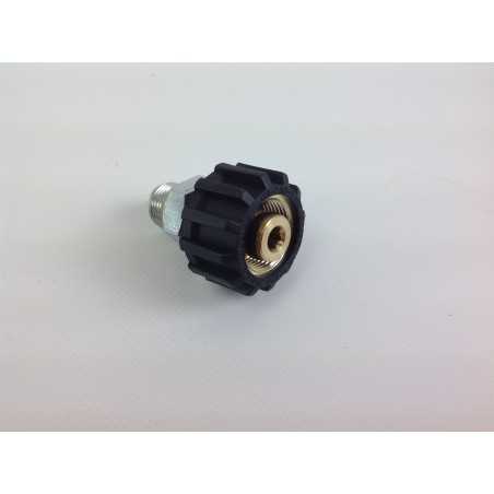Raccord de tuyau pour nettoyeur haute pression avec manchon d'entrée G3/8M raccord M22x1,5F court | NewgardenParts.com
