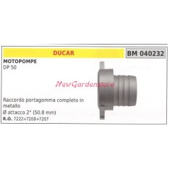 Raccordo portagomma e flangia in metallo DUCAR motopompa DP 50 040232