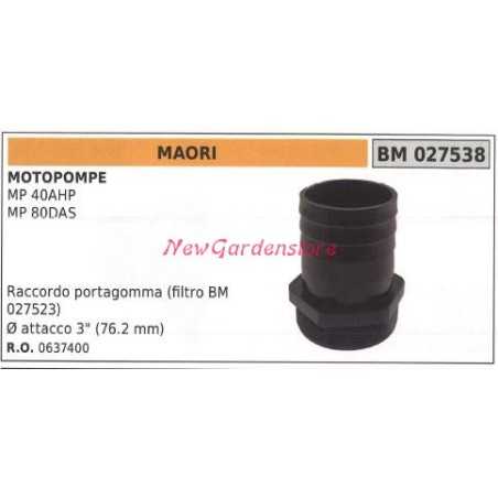 Conector manguera MAORI motobomba MP 40AHP 027538 | NewgardenParts.com