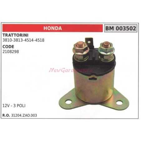 Relé solenoide tractor de césped HONDA 3810 3813 4514 4518 código 2108298 003502 | NewgardenParts.com