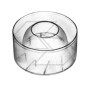 Replacement air filter for ACME motor cultivator filter A03003