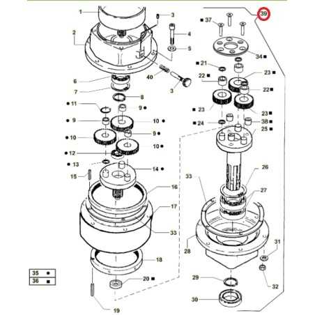 ORIGINAL ACTIVE Planetengetriebe Erdbohrer Modelle t143 - t152 022740 | NewgardenParts.com