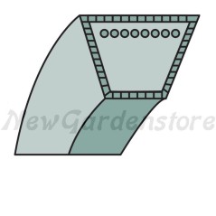 ORIGINAL ALKO 474832 SPZ 812 trapezium lawn mower belt