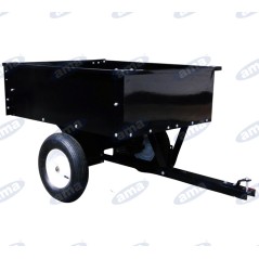Rimorchio a 2 ruote AMA dimensione 103X82,6X29 portata 230Kg cassone ribaltabile | NewgardenParts.com
