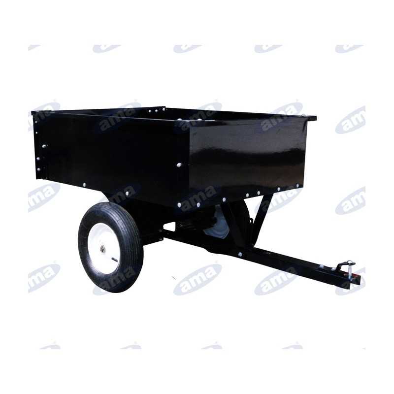 Rimorchio a 2 ruote AMA dimensione 103X82,6X29 portata 230Kg cassone ribaltabile