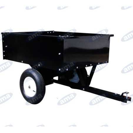 Rimorchio a 2 ruote AMA dimensione 103X82,6X29 portata 230Kg cassone ribaltabile | NewgardenParts.com