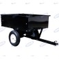 Rimorchio a 2 ruote AMA dimensione 103X82,6X29 portata 230Kg cassone ribaltabile