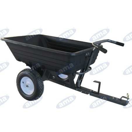 Rimorchio a 2 ruote in plastica AMA CAPACITA': 300KG / CAPACITY: 660 LB | NewgardenParts.com