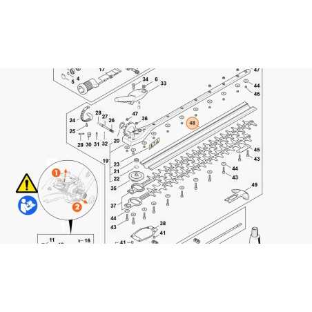 Blade guard500 mm / 20” hedge trimmer models HLA135 ORIGINAL STIHL 00007909200 | NewgardenParts.com