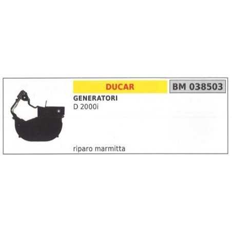 Exhaust silencer DUCAR generator D 2000i 038503 | NewgardenParts.com