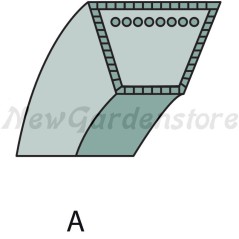 Cinghia trapeziodale trattorino tagliaerba rasaerba ORIGINALE AGRIA 100 100-4 | NewgardenParts.com