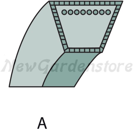 Cinghia trapeziodale trattorino tagliaerba rasaerba ORIGINALE AGRIA 400 5300 | NewgardenParts.com