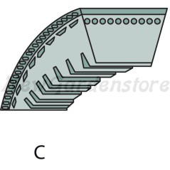 Correa trapezoidal tractor cortacésped ORIGINAL AGRIA 400 5300