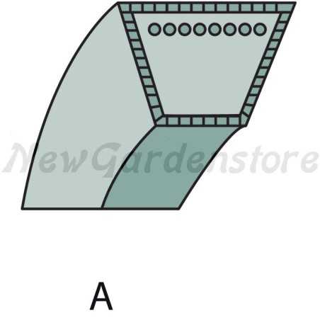 ORIGINAL AGRIA 4300 5100 trapezoidal lawn tractor mower belt | NewgardenParts.com