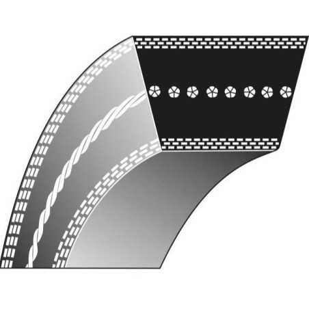 Correa trapezoidal tractor cortacésped 610-384 KYNAST | NewgardenParts.com