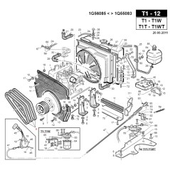 Trapezoidal belt GATES models TURBO1 ORIGINAL GIANNI FERRARI 00.17.01.0040