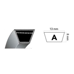 Cinghia trapezoidale HONDA 22431-736-003 12,7 x 774 mm spazzaneve HS55 | NewgardenParts.com