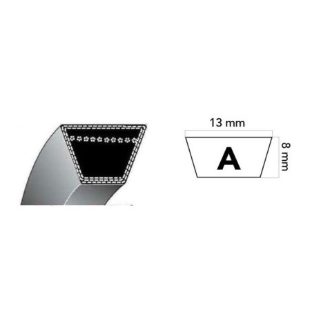 Cinghia trapezoidale HONDA 22431-736-003 12,7 x 774 mm spazzaneve HS55 | NewgardenParts.com