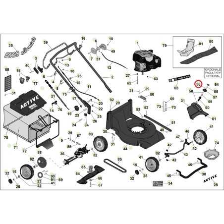 ORIGINAL ACTIVE lave-tondeuse modèles 5000sb 020316 | NewgardenParts.com