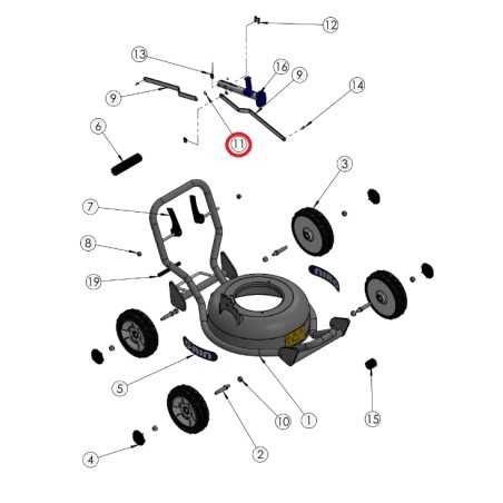 ORIGINAL GRIN plastic washer lawnmower mower bm37-82v - hm37 PRT-0148 | NewgardenParts.com