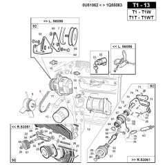 Cinghia trapezoidale modelli TURBO1 ORIGINALE GIANNI FERRARI 00.17.00.0310 | NewgardenParts.com